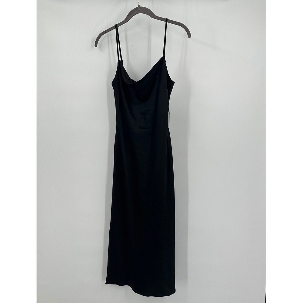 Womens Whimsigoth Y2K Slip Midi‎ Dress Size S Minimalist Cocktail Evening LBD